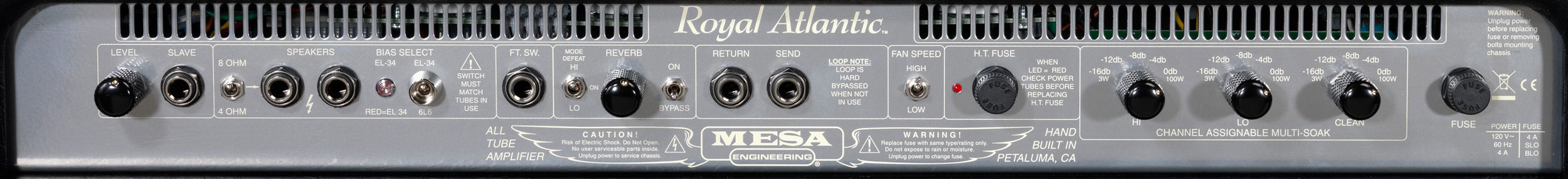 Royal Atlantic RA-100 Rear Panel